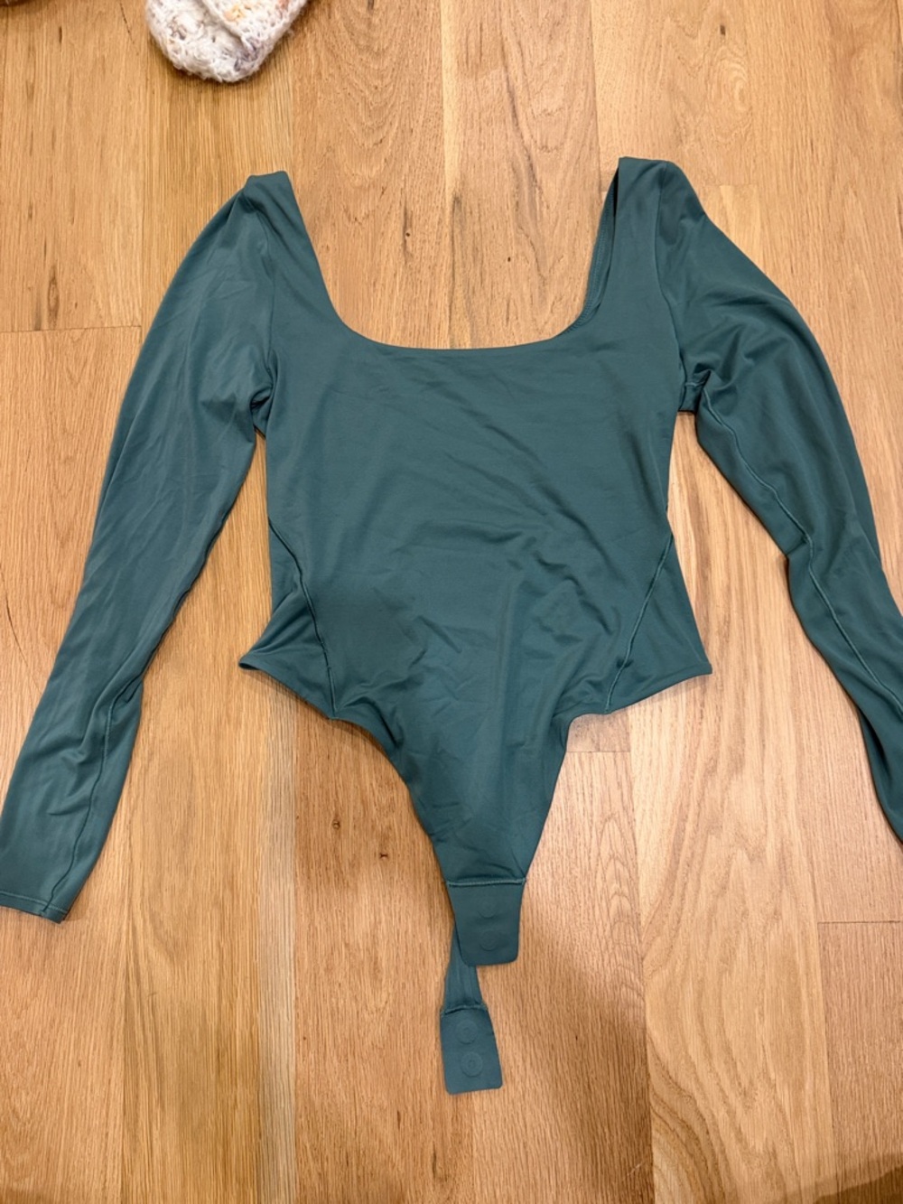lululemon athletica Black and Deep Green Hooded Top